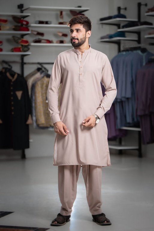 Premium Almond Cotton Kurta